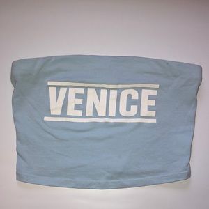 Blue Crop Top